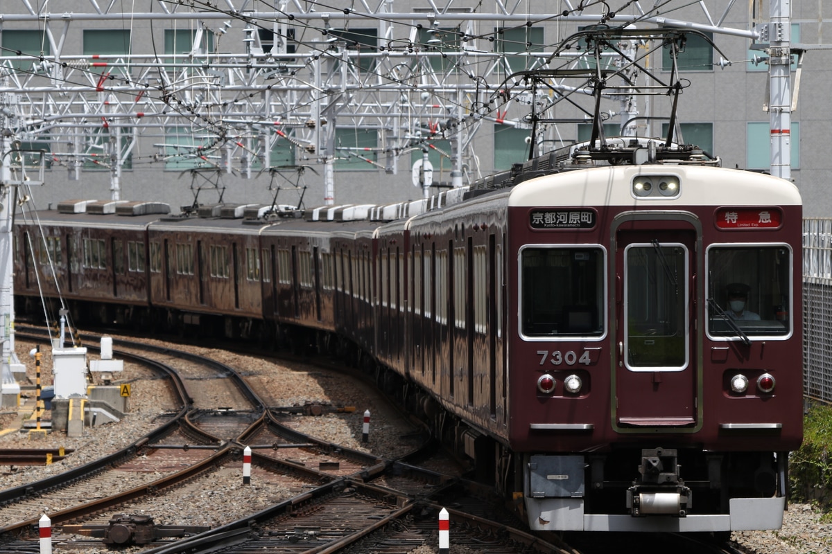 阪急電鉄 正雀車庫 7300系 7304F