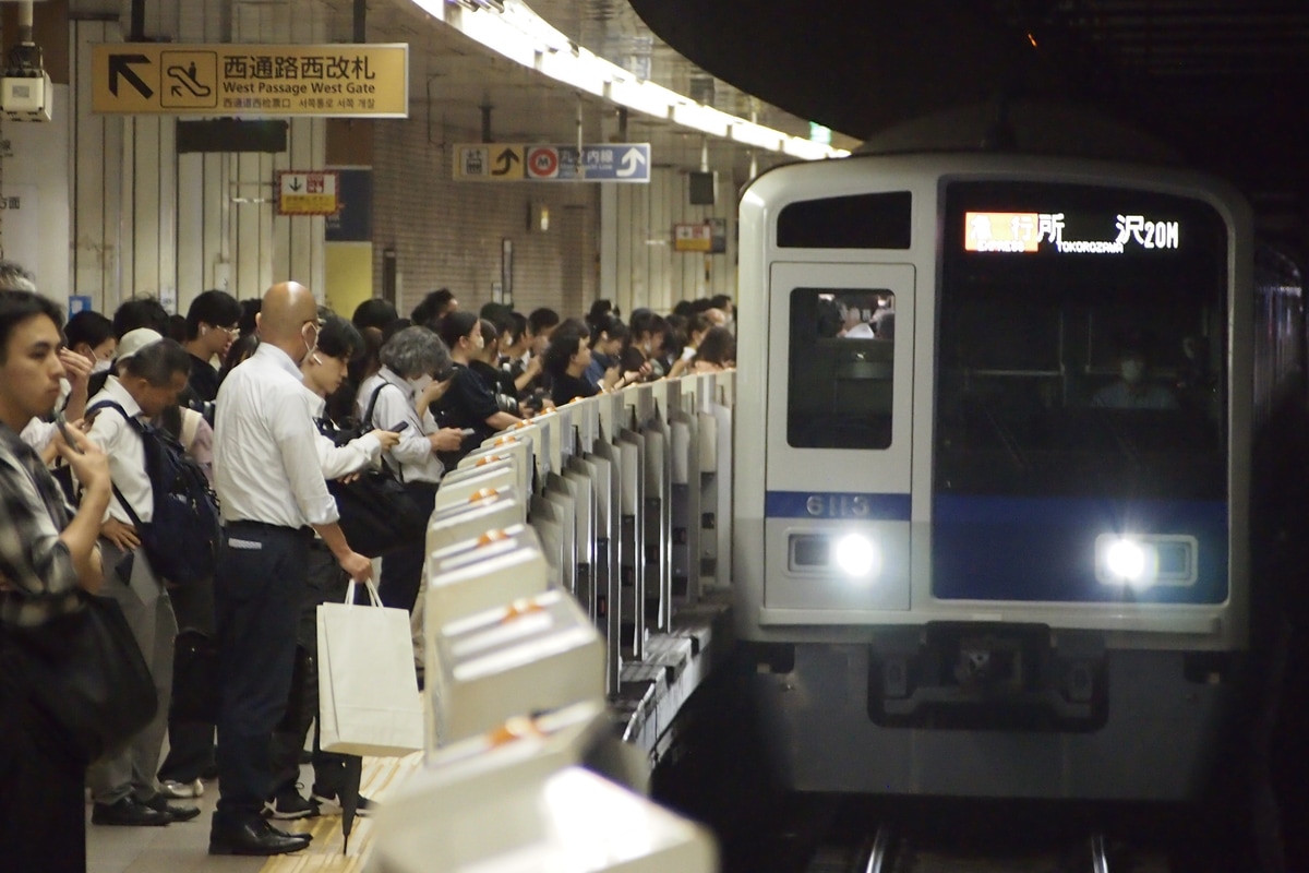 西武鉄道 池袋線車両所小手指車両基地 6000系 6113F