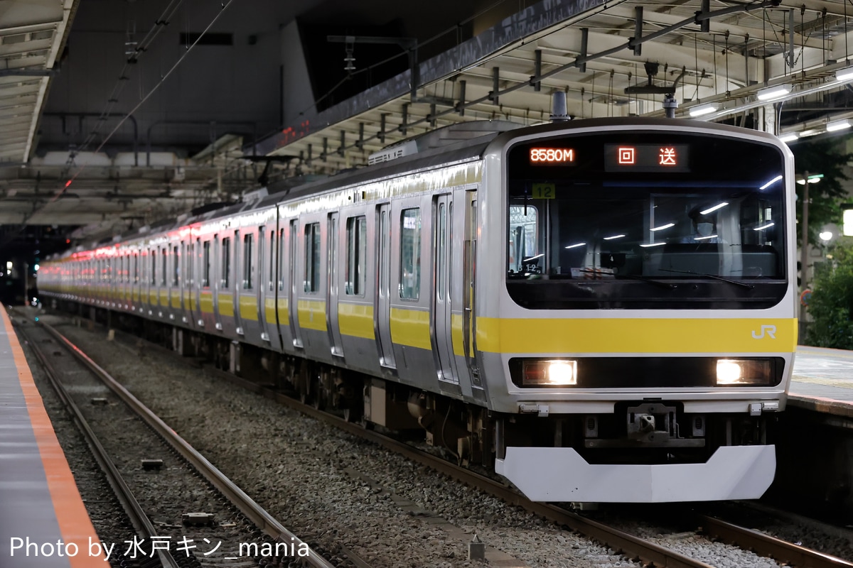 JR東日本 三鷹車両センター E231系 ミツB12編成