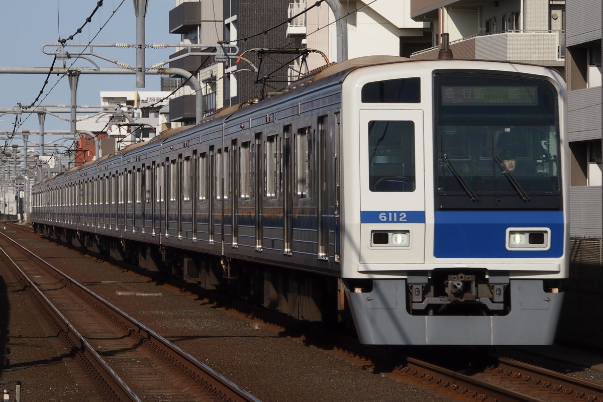 西武鉄道 池袋線車両所小手指車両基地 6000系 6112F