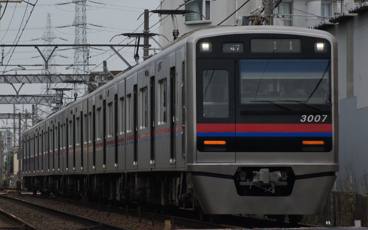 京成電鉄 宗吾車両基地 3000形 3007F