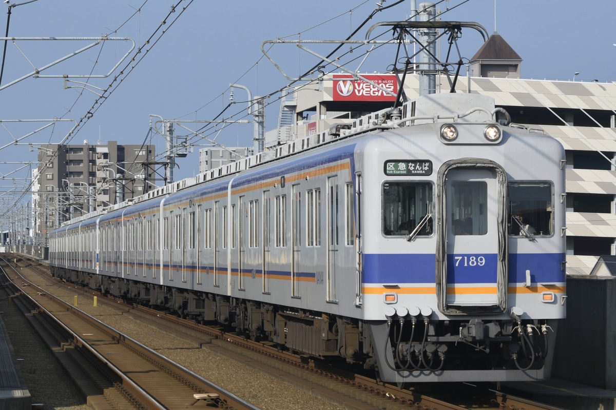 南海電気鉄道 住ノ江検車区 7100系 7189F