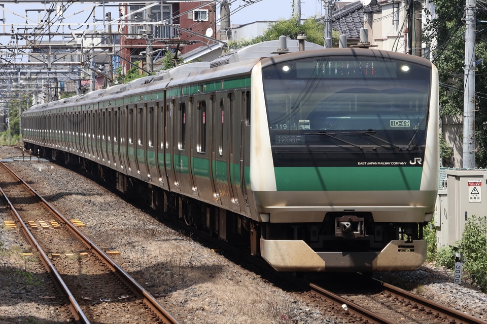 JR東E233系ハエ119編成<br class="br-sp" />(川119編成)(カワ119編成)の写真