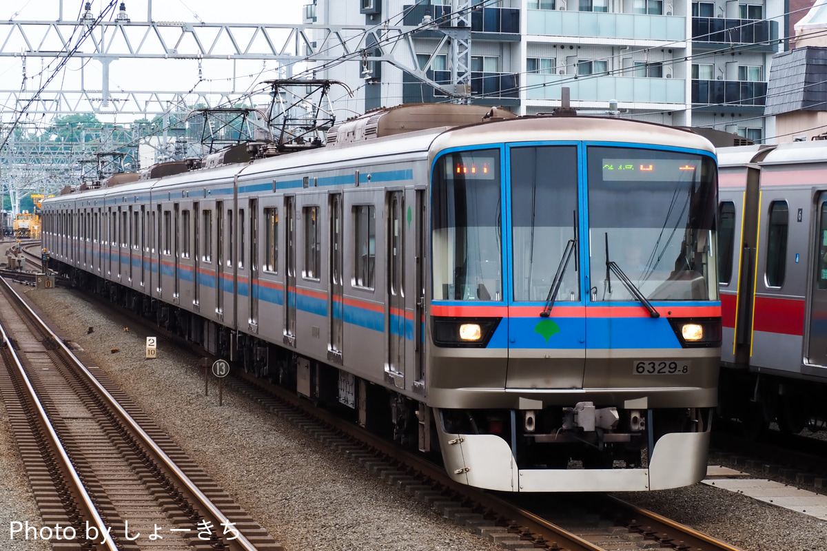 東京都交通局 志村車両検修場 6300形 6329F