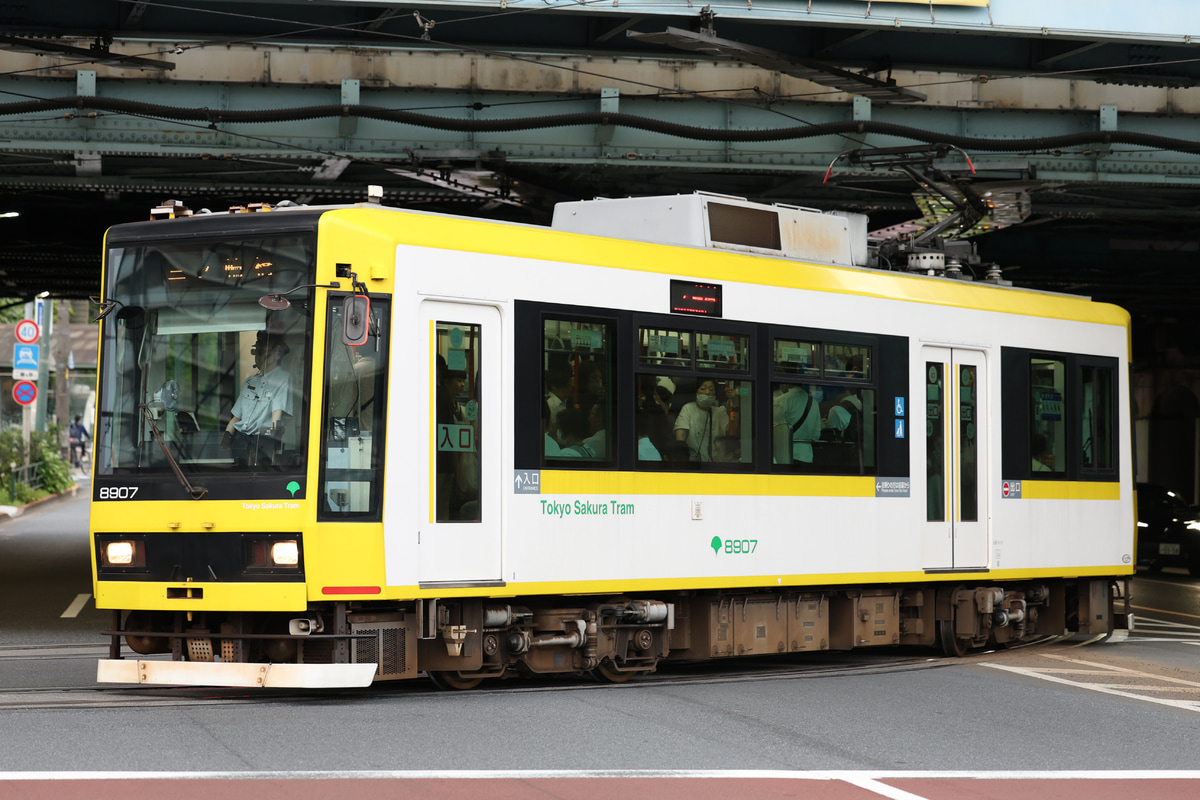 東京都交通局 荒川車両検修所 8900形 8907
