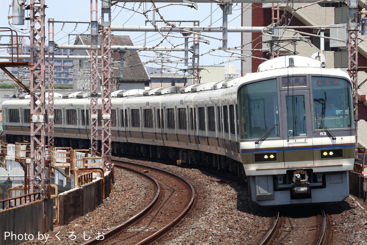 JR西日本 吹田総合車両所奈良支所 221系 NB808編成