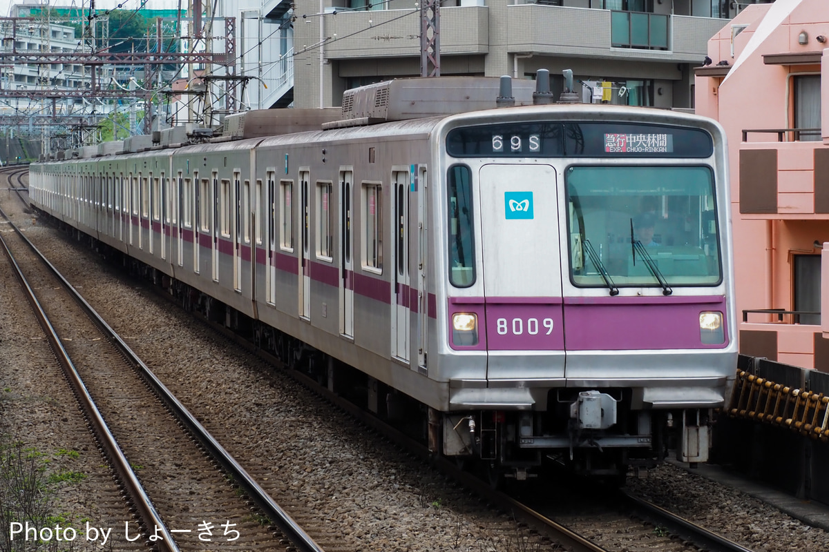 東京メトロ 鷺沼検車区 8000系 8109F
