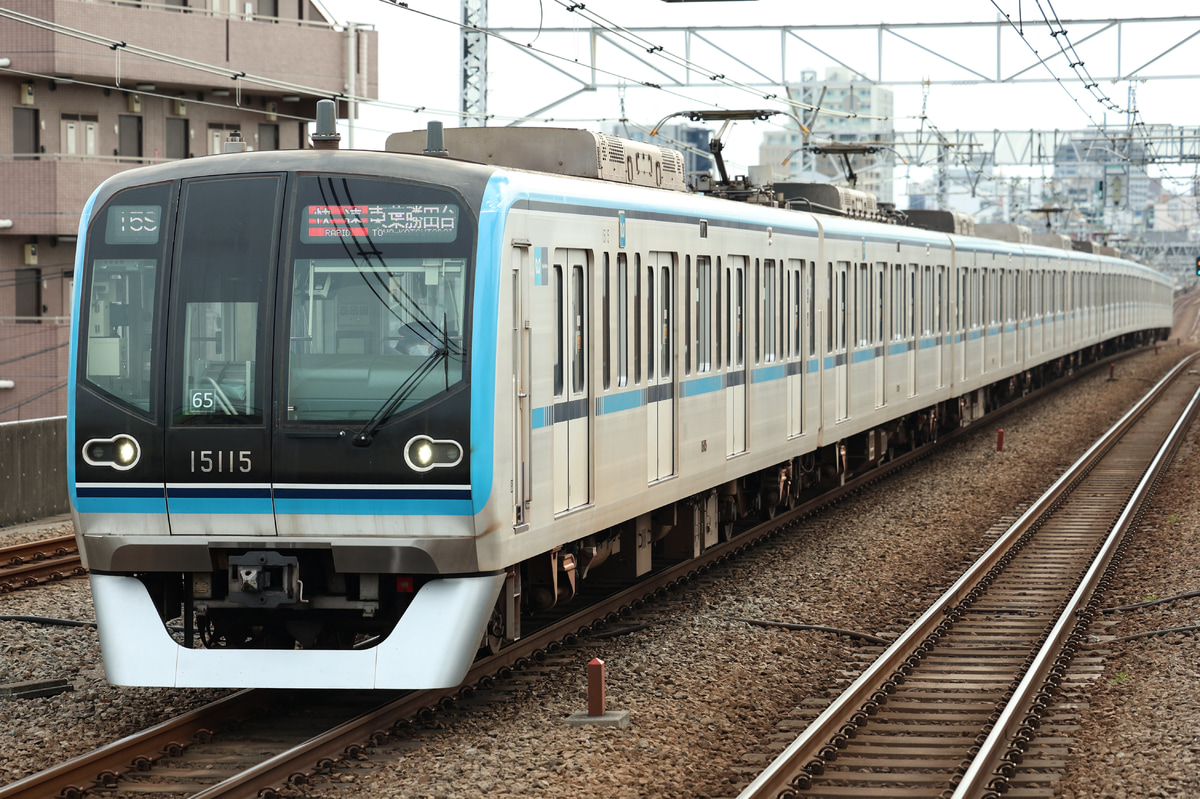 東京メトロ 深川検車区 15000系 15115F