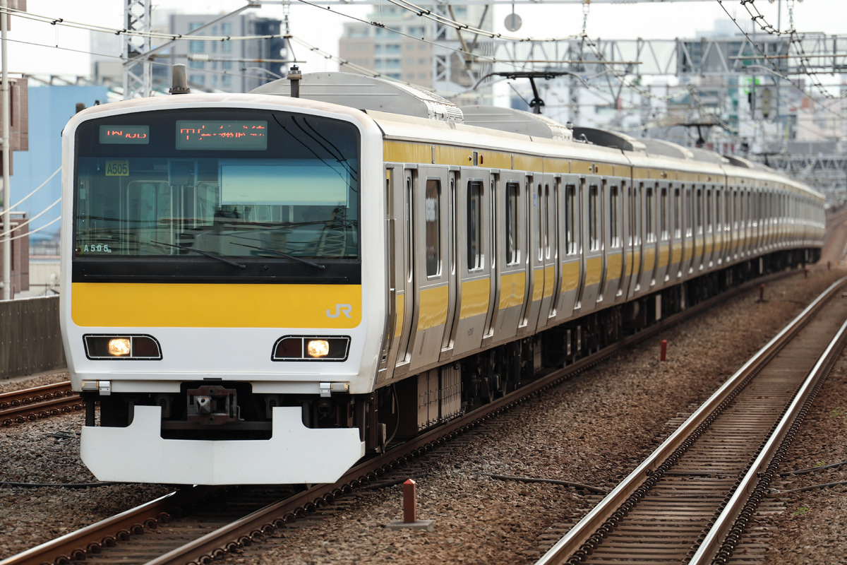 JR東日本 三鷹車両センター E231系 ミツA505編成