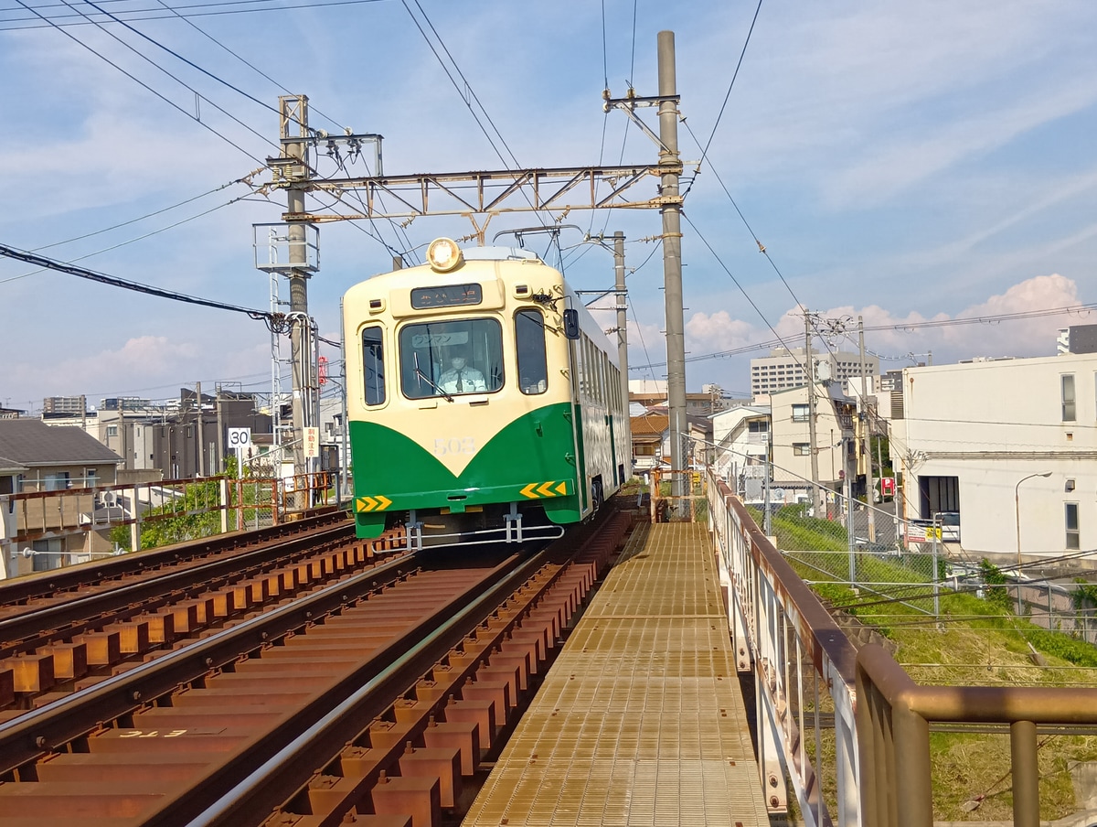 阪堺電気軌道 我孫子道車庫 モ501形 モ503