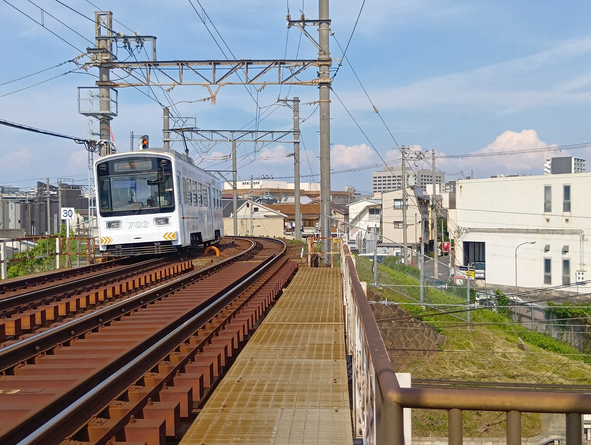 阪堺電気軌道 我孫子道車庫 モ701形 モ702