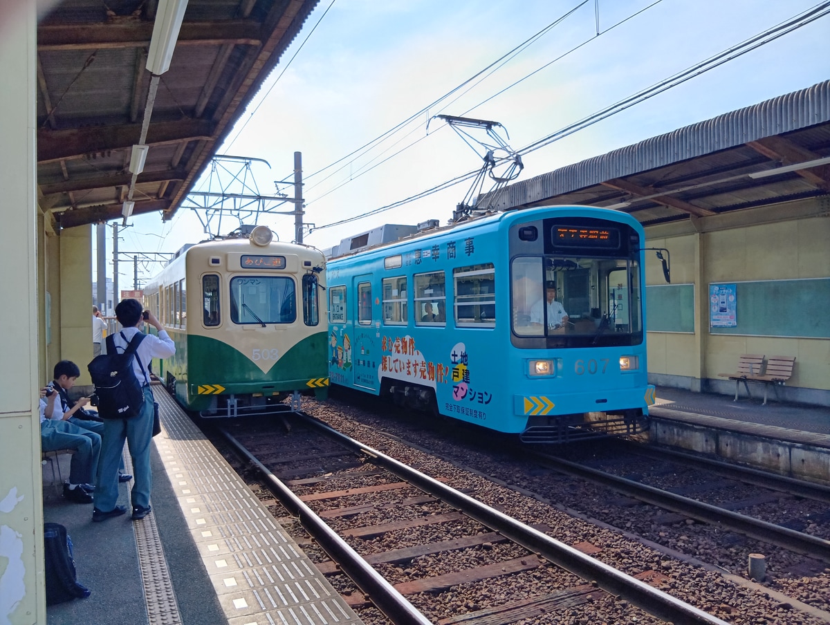 阪堺電気軌道 我孫子道車庫 モ601形 モ607