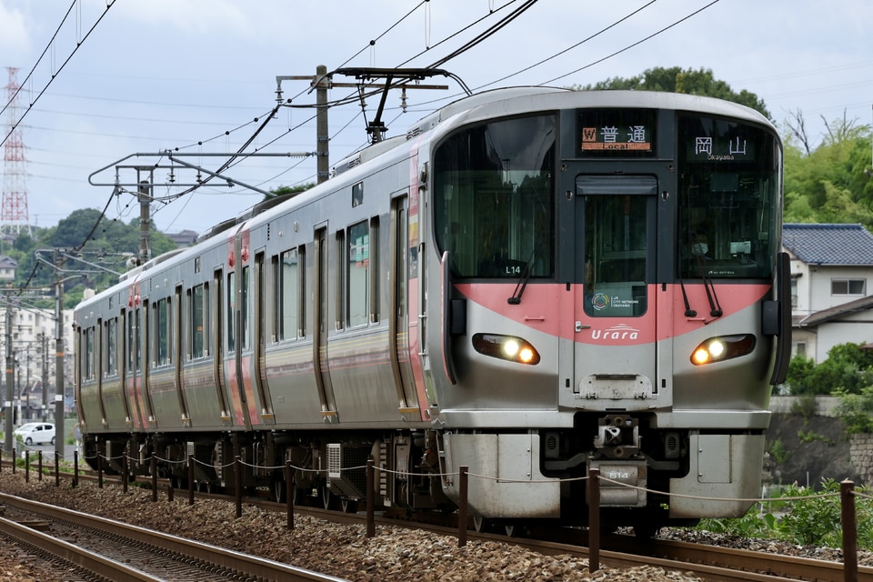 JR西227系L14編成<br class="br-sp" />(オカL14編成)の写真