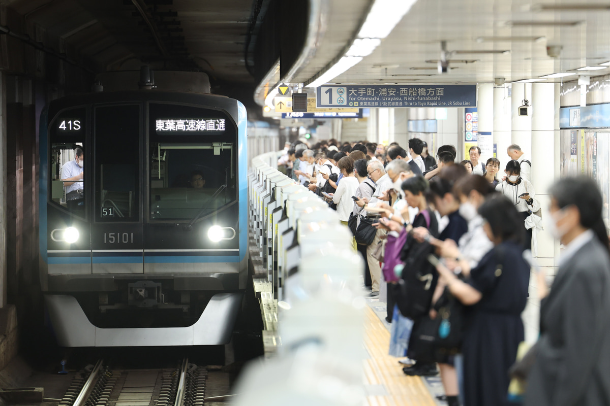 東京メトロ 深川検車区 15000系 15101F