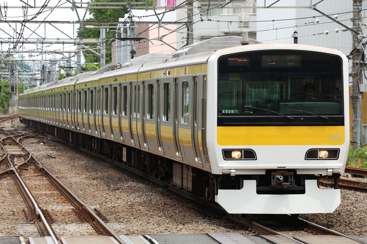 JR東日本 三鷹車両センター E231系 ミツA528編成