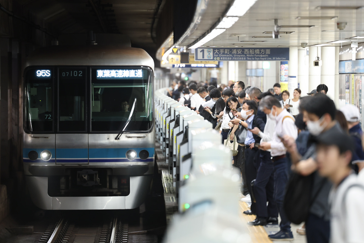 東京メトロ 深川検車区 07系 07-102F