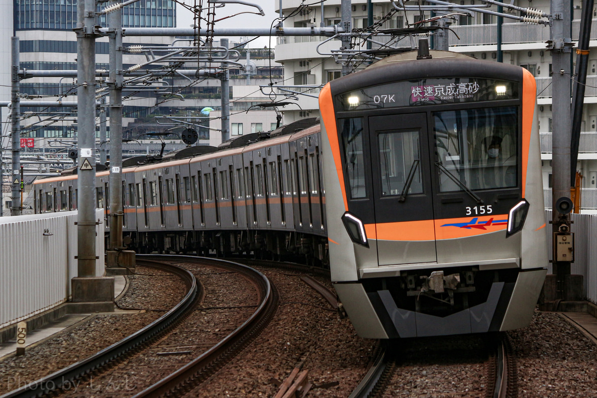 京成電鉄 宗吾車両基地 3100形 3156f