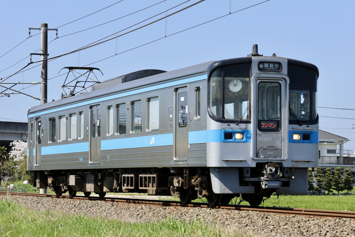 JR四国 松山運転所 7000系 7016