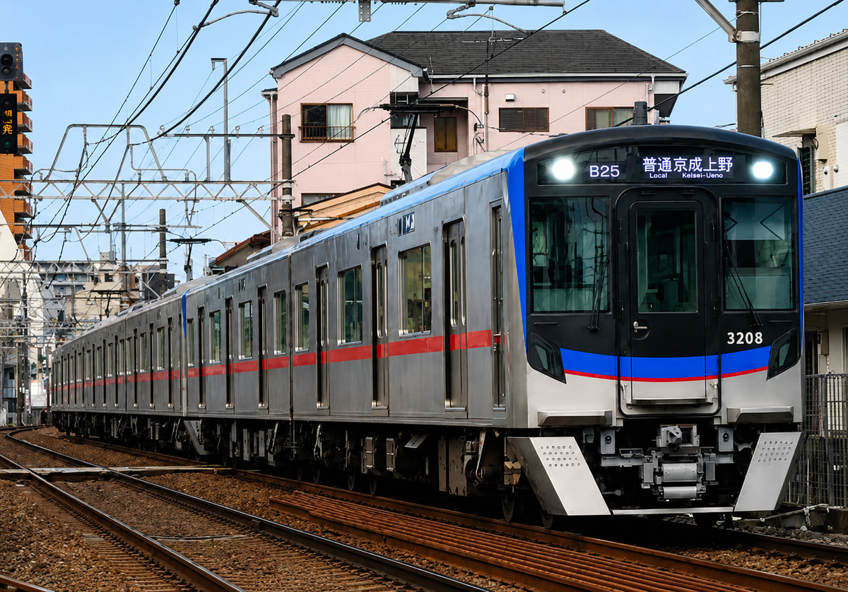 京成電鉄 宗吾車両基地 3200形 3208F