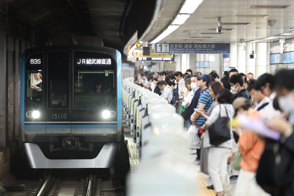 東京メトロ 深川検車区 15000系 15110F