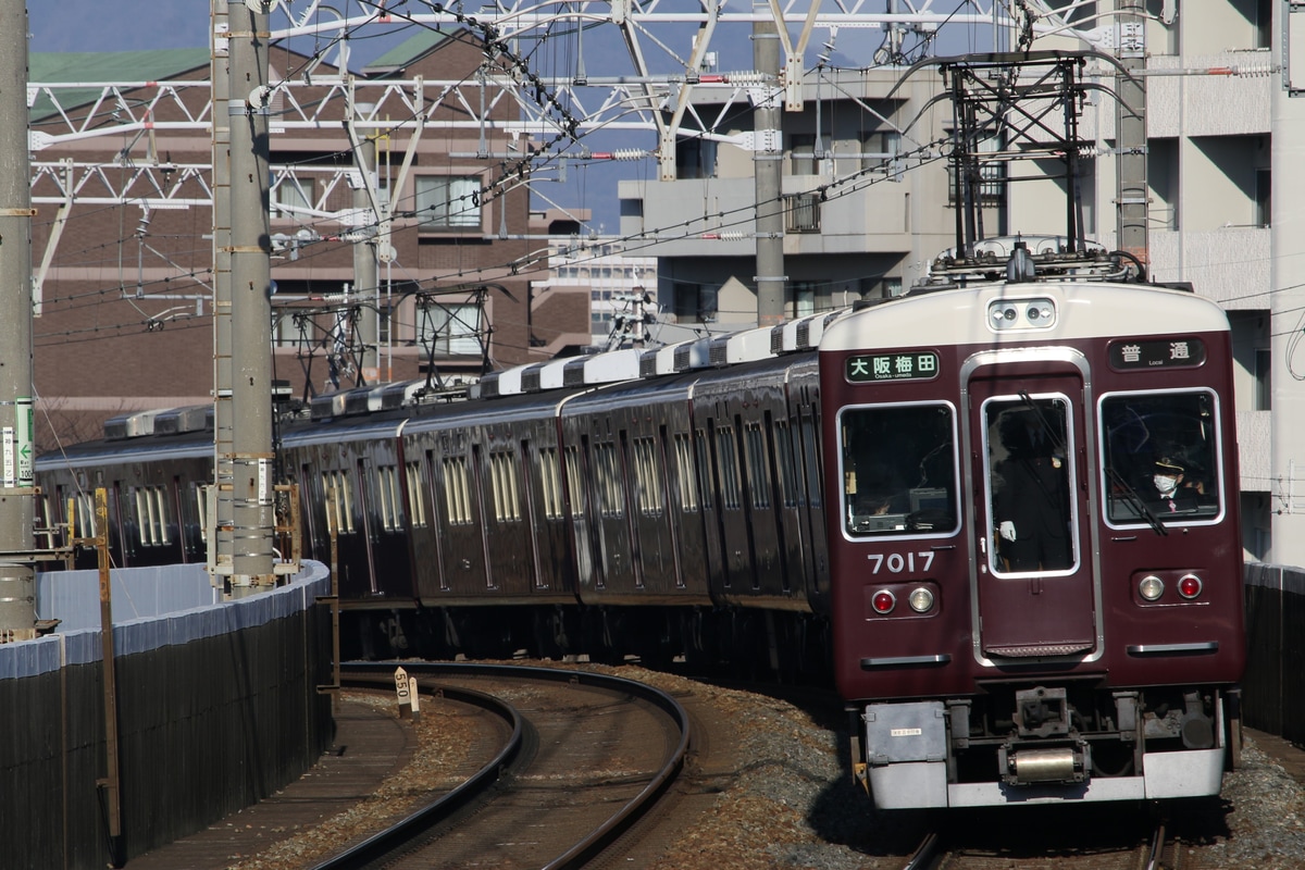 阪急電鉄 西宮車庫 7000系 7017F