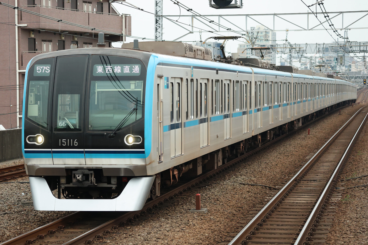 東京メトロ 深川検車区 15000系 15116F