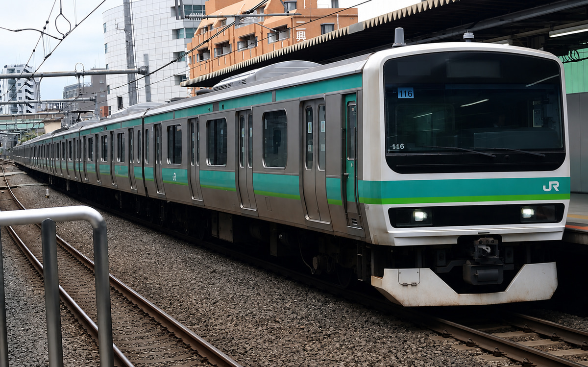 JR東日本 松戸車両センター本区 E231系 マト116編成