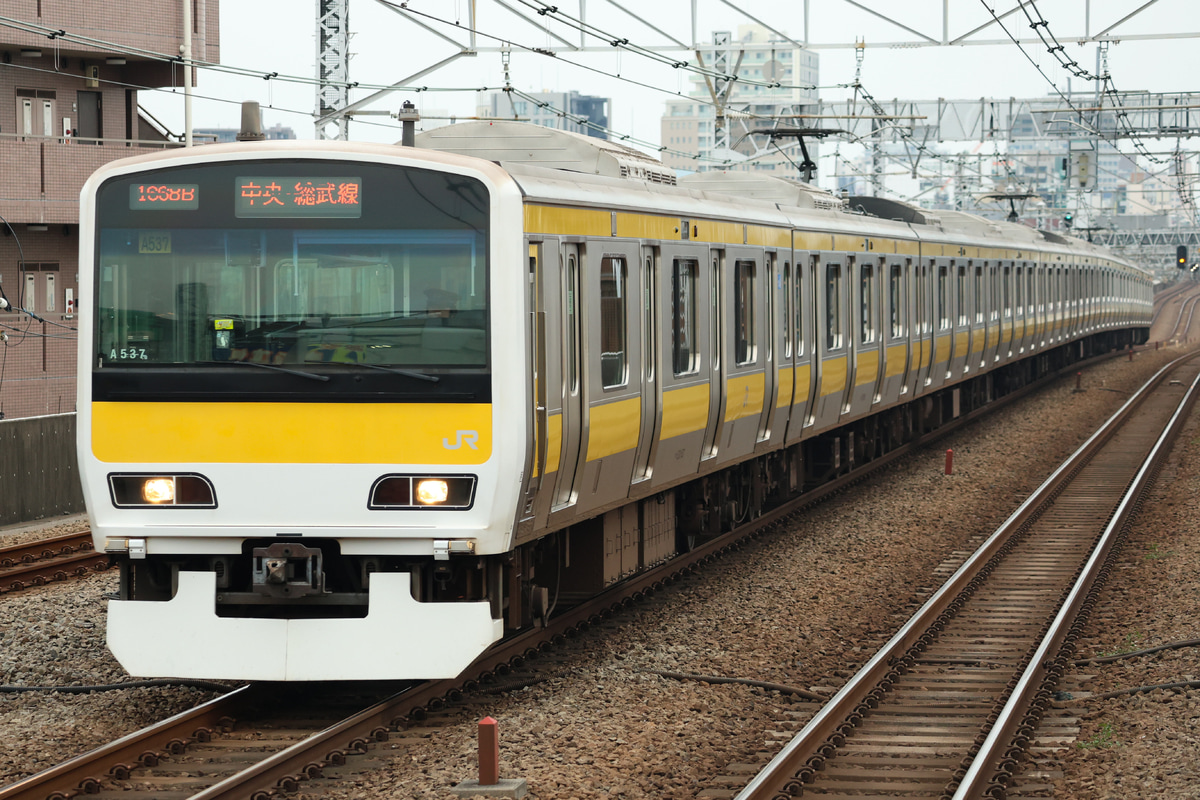 JR東日本 三鷹車両センター E231系 ミツA537編成