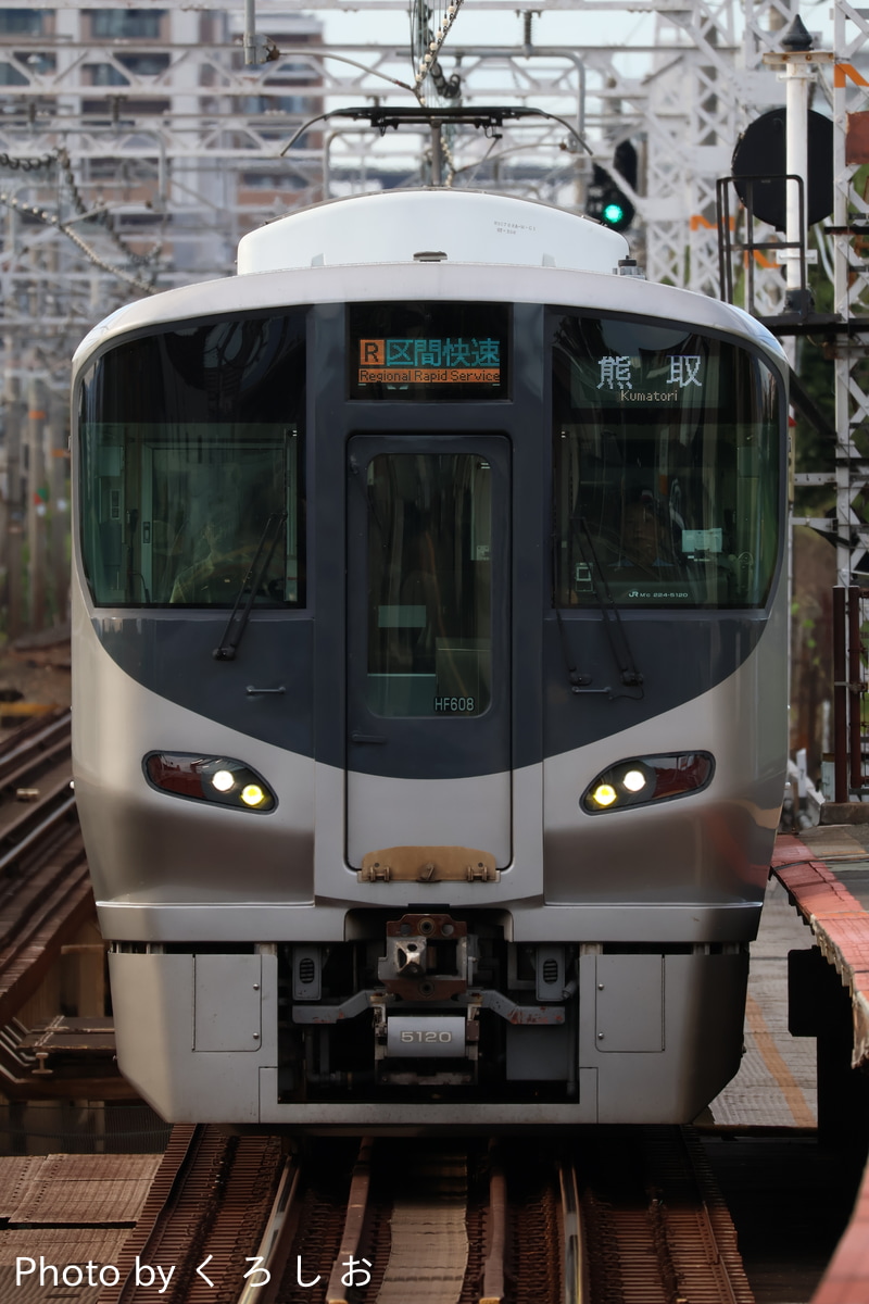 JR西日本 吹田総合車両所日根野支所 225系 HF608編成