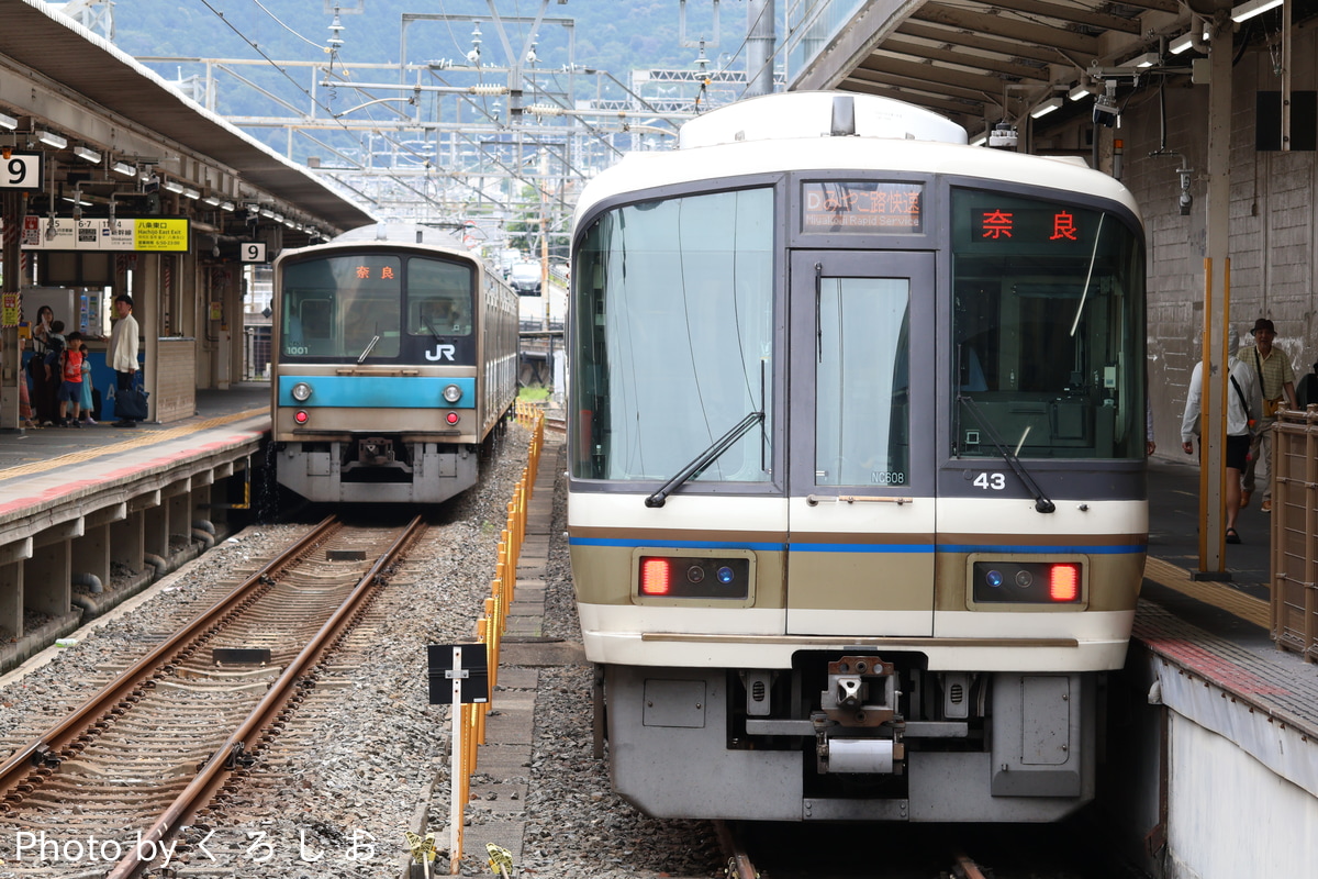 JR西日本 吹田総合車両所奈良支所 221系 NC608編成