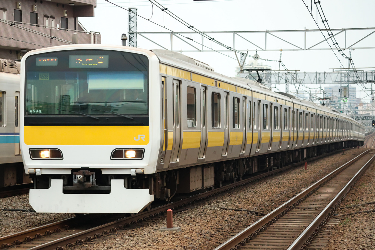 JR東日本 三鷹車両センター E231系 ミツA538編成