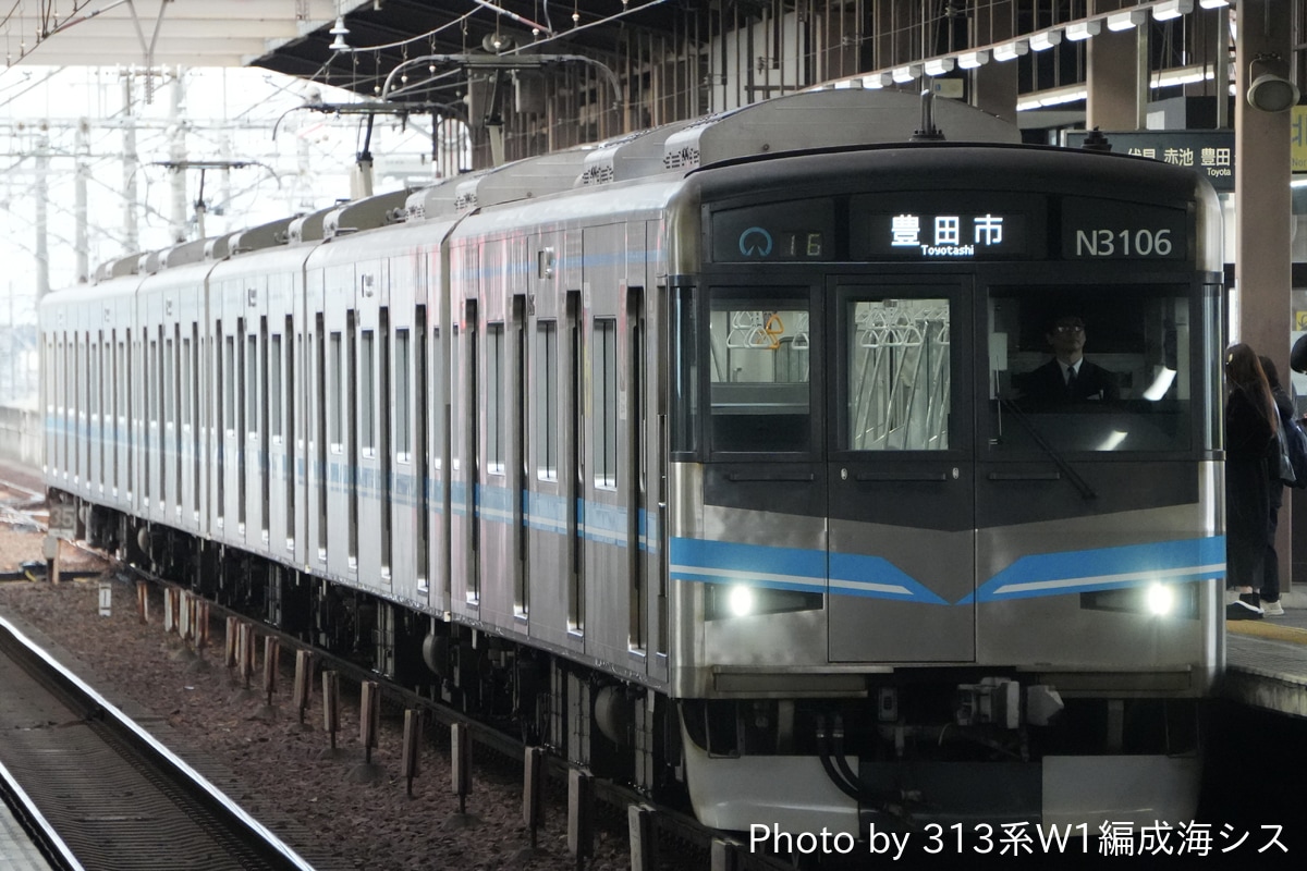 名古屋市交通局 日進工場 N3000形 N3106H