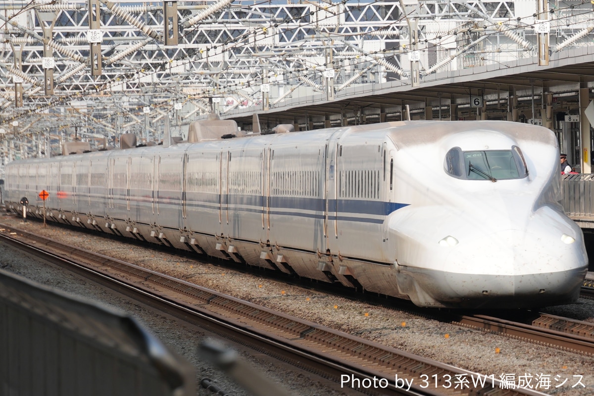 JR東海 鳥飼車両基地 N700A系 X60編成