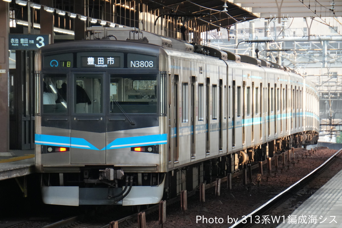名古屋市交通局 日進工場 N3000形 N3108H