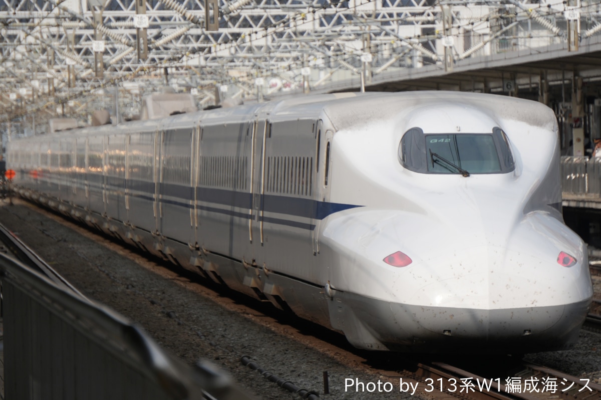JR東海 鳥飼車両基地 N700A系 G42編成