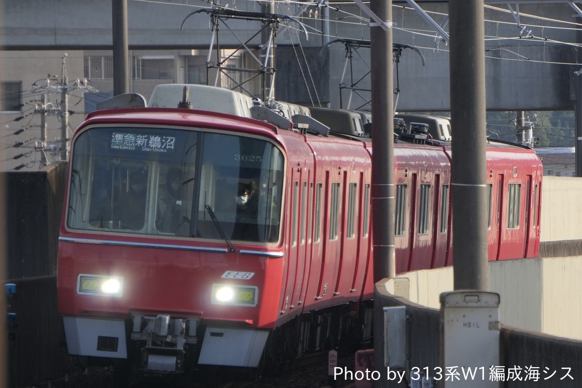 名古屋鉄道 犬山検査場 3500形 3525F