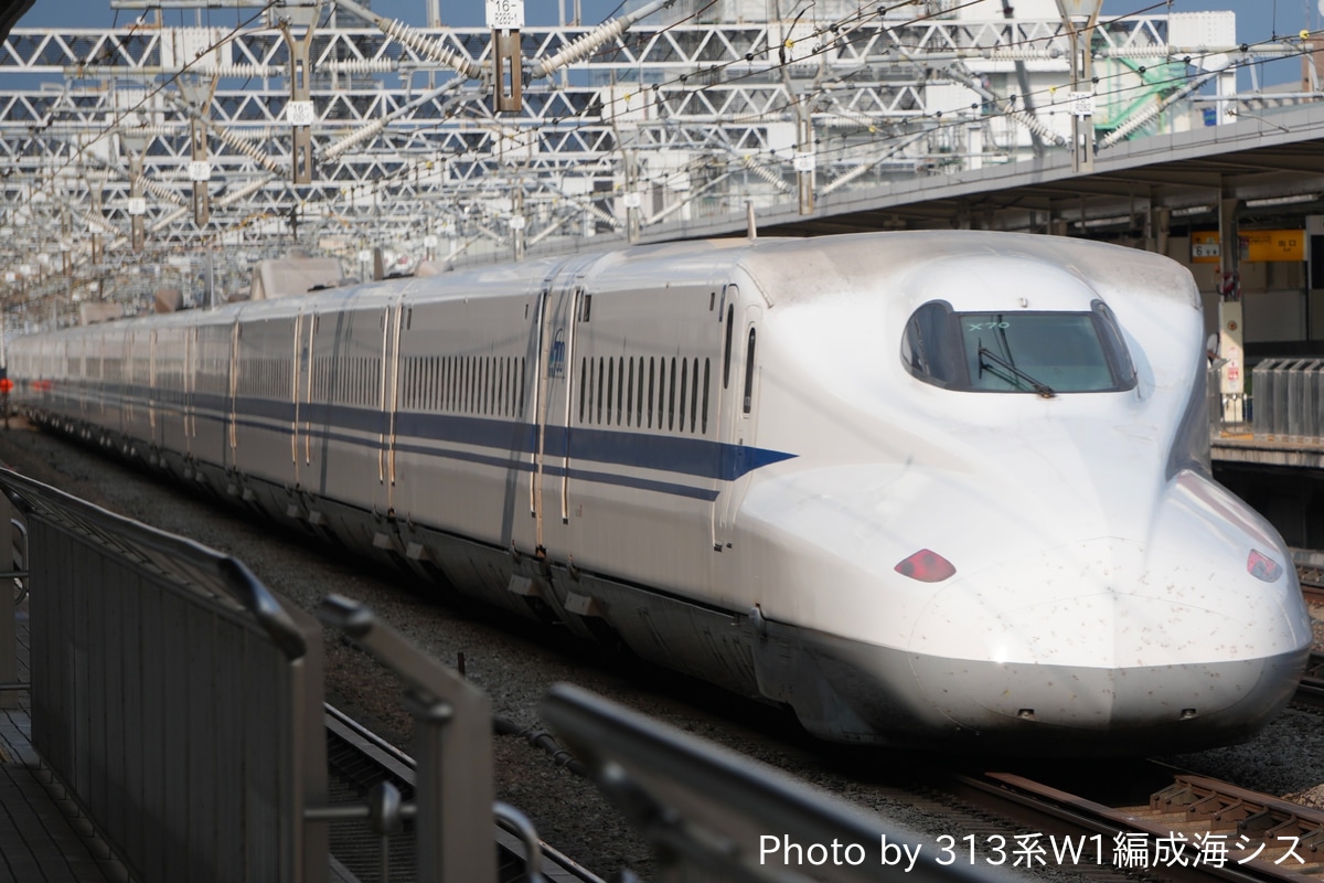 JR東海 鳥飼車両基地 N700A系 X70編成