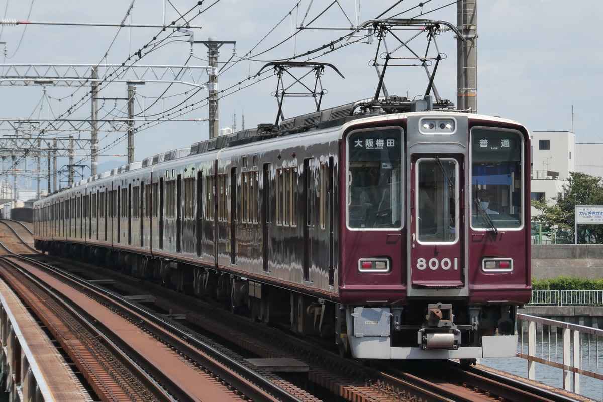 阪急電鉄 西宮車庫 8000系 8001F