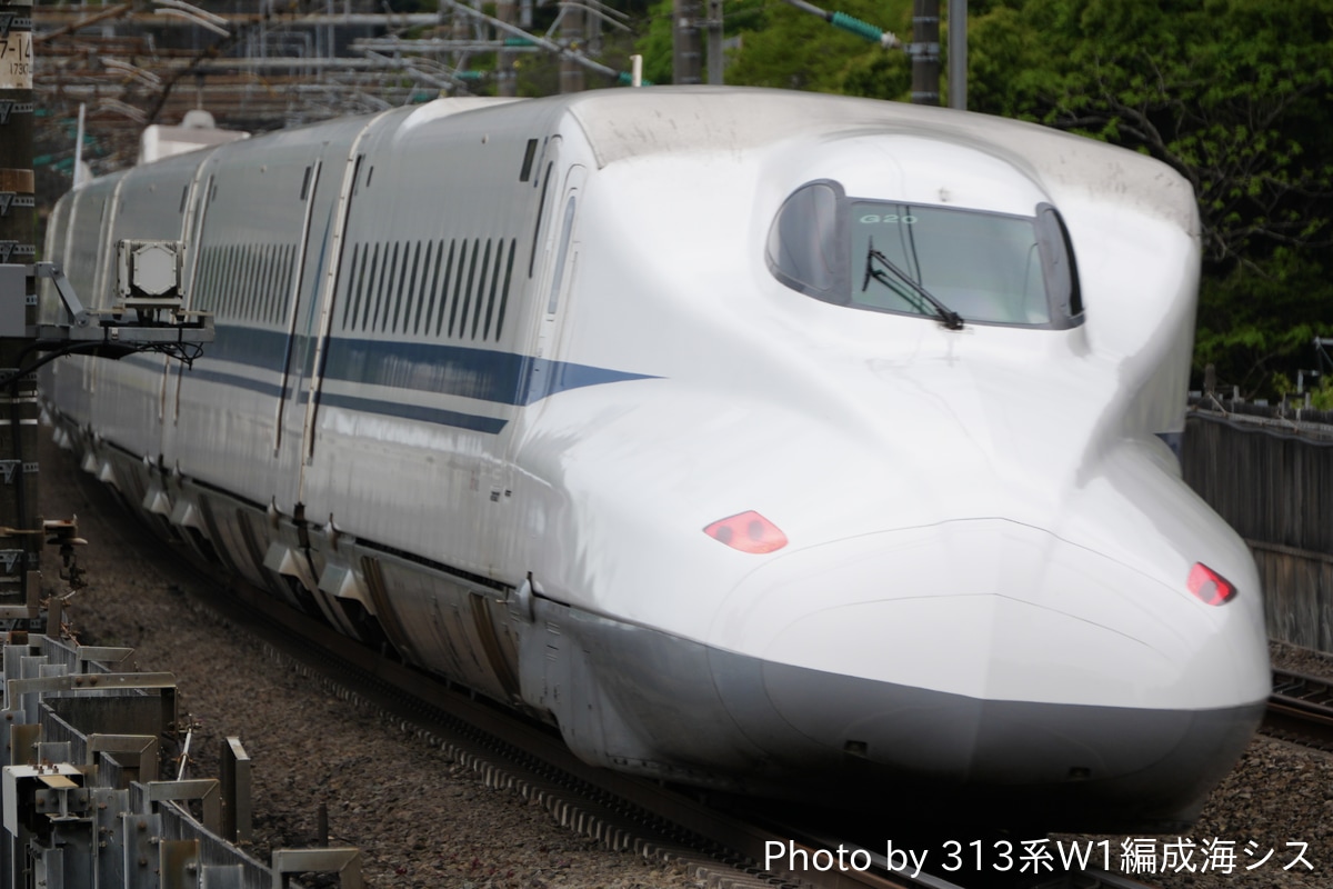 JR東海 鳥飼車両基地 N700A系 G20編成