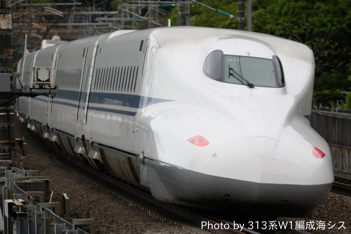 JR東海 鳥飼車両基地 N700A系 G16編成