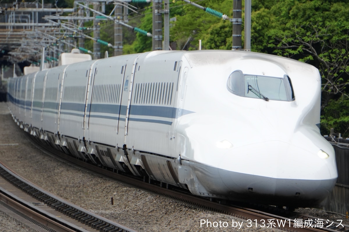 JR東海 鳥飼車両基地 N700A系 X66編成
