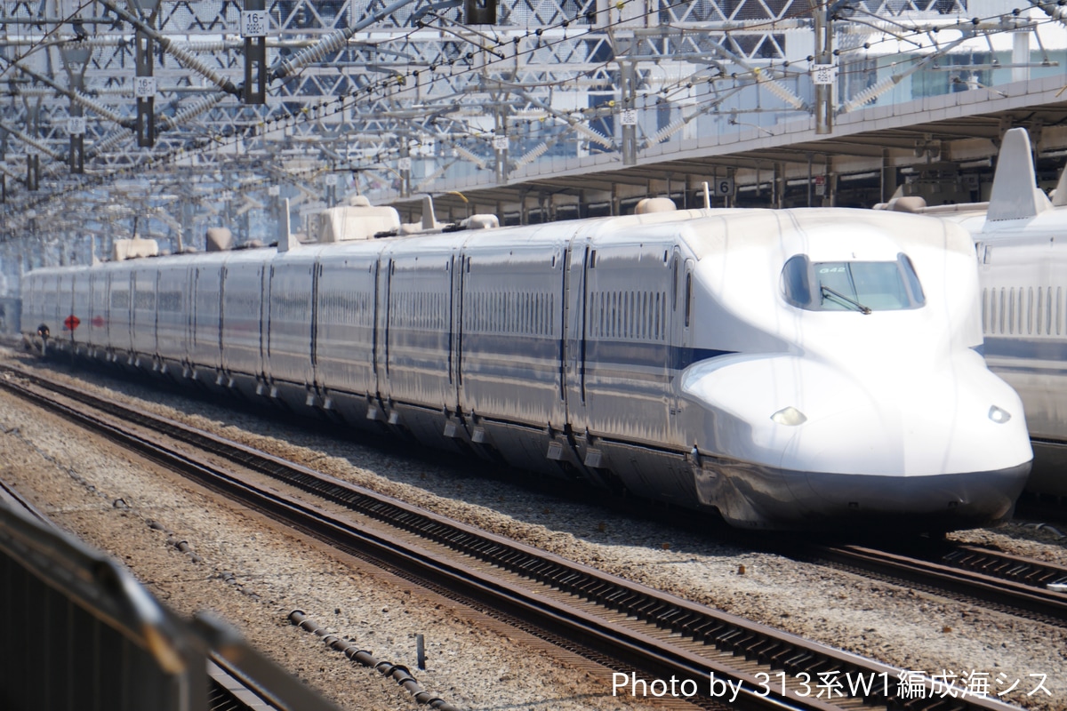 JR東海 鳥飼車両基地 N700A系 G42編成