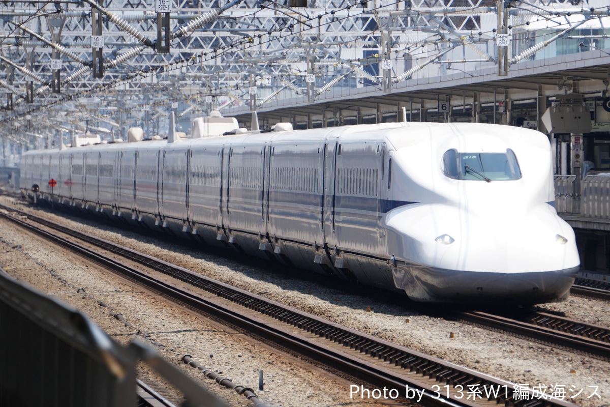 JR東海 鳥飼車両基地 N700A系 G18編成