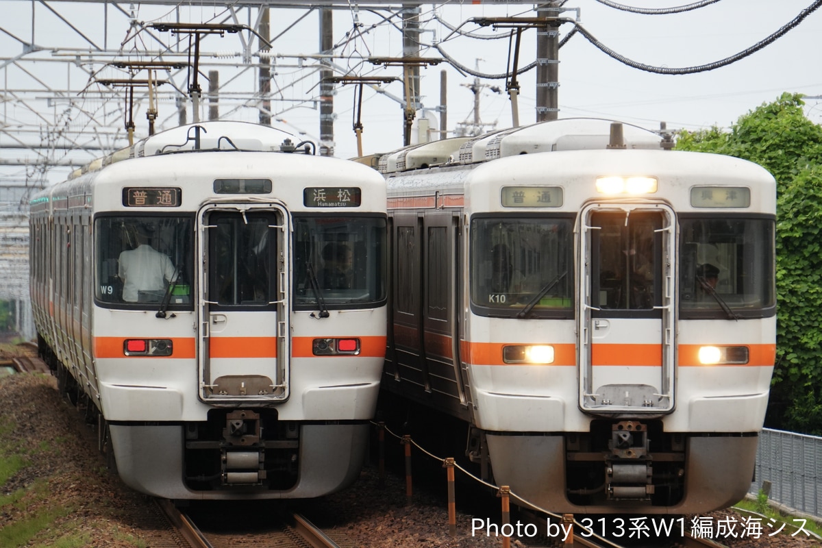 JR東海 静岡車両区 313系 シスW9編成