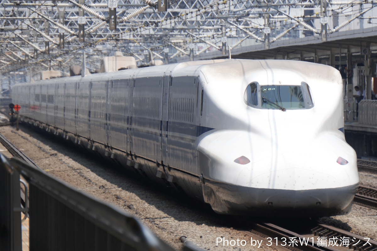 JR東海 鳥飼車両基地 N700A系 X68編成