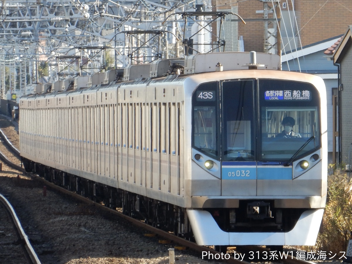 東京メトロ 深川検車区 05系 05-132F