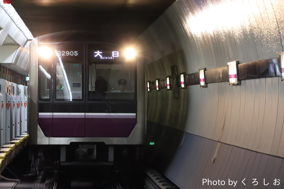 大阪市高速電気軌道 大日検車場 30000系 32605F