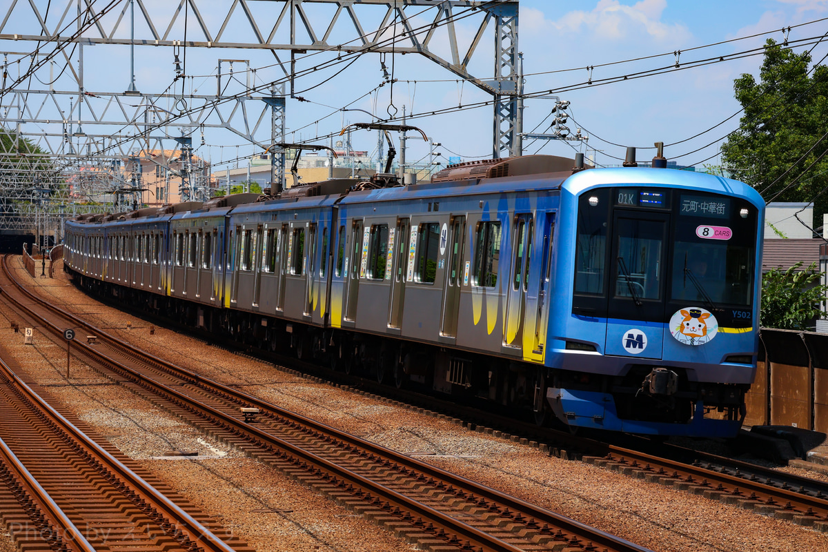 横浜高速鉄道 元住吉検車区 Y500系 Y512F