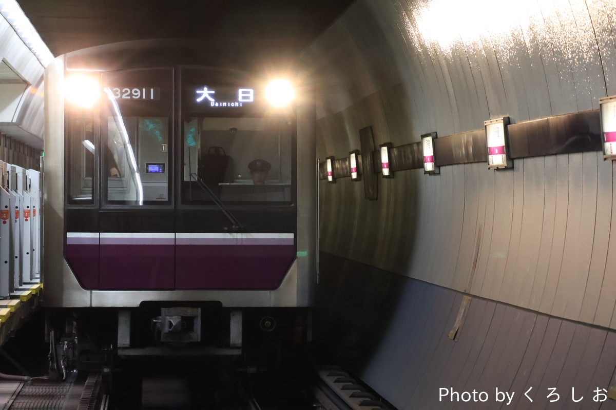 大阪市高速電気軌道 大日検車場 30000系 32611F