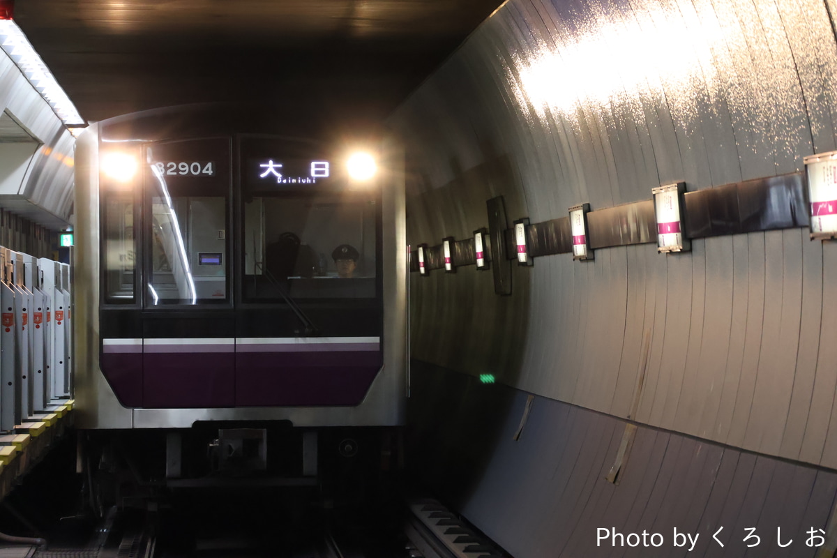 大阪市高速電気軌道 大日検車場 30000系 32604F